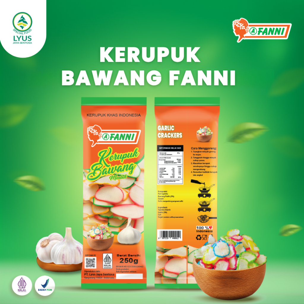 Kerupuk Bawang Fanni 250 G