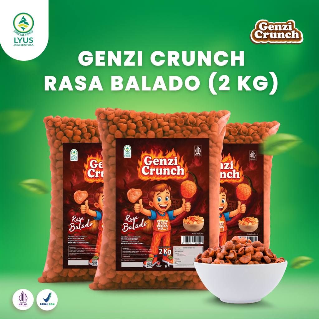 Genzi Crunch Rasa Balado 2KG